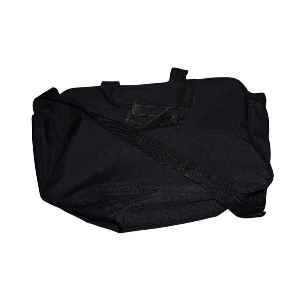 Harley-Davidson Black Duffel Bag with Winged Logo – Travel/Gym/Overnight Bag
